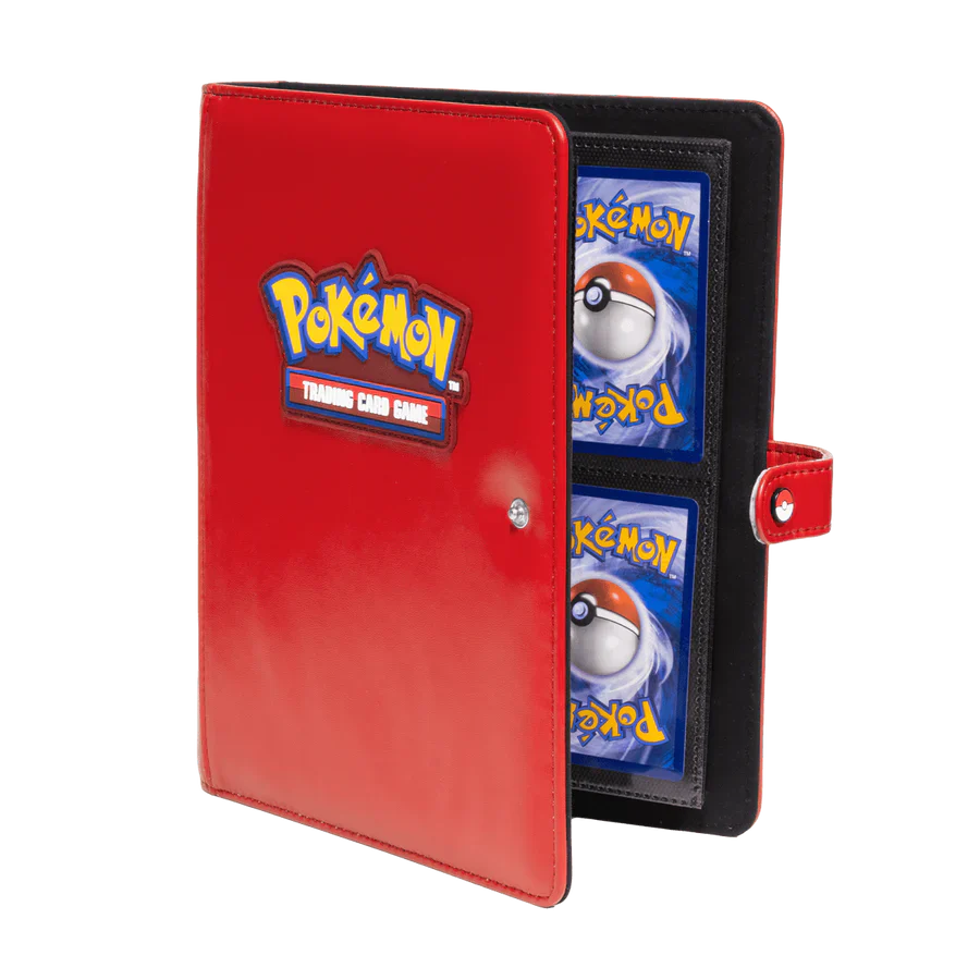 how much is a binder of pokemon cards worth Premium Red 4-Pocket Snap Binder for Pokémon – Ralphie's Funhouse