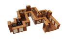 WarLock Tiles: Expansion Pack - 1 in. Town & Village Straight Walls