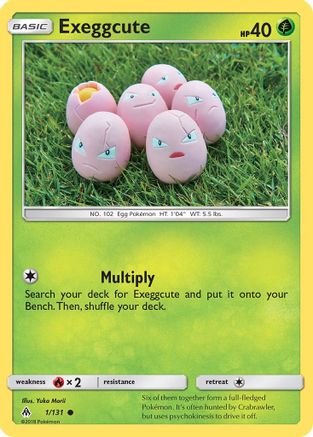 Exeggcute 001/131 - SM  Forbidden Light Reverse Holofoil