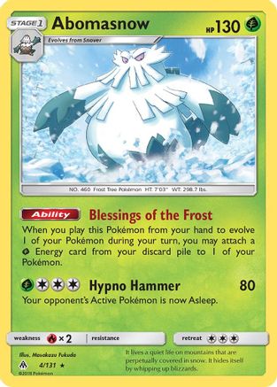 Abomasnow 004/131 - SM  Forbidden Light