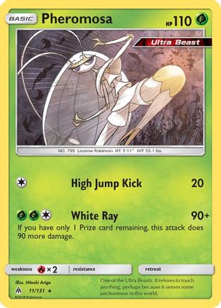 Pheromosa 011/131 - SM  Forbidden Light Reverse Holofoil