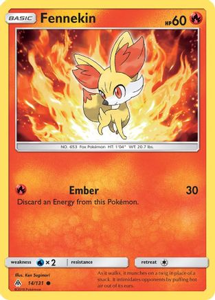 Fennekin 014/131 - SM  Forbidden Light Reverse Holofoil