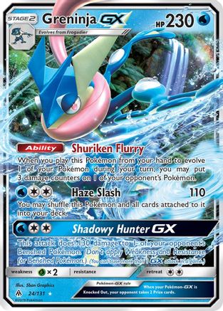 Greninja GX 024/131 - SM  Forbidden Light Holofoil