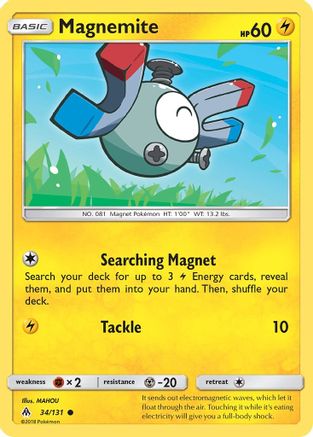 Magnemite 034/131 - SM  Forbidden Light Reverse Holofoil