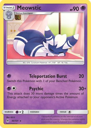 Meowstic 045/131 - SM  Forbidden Light Reverse Holofoil