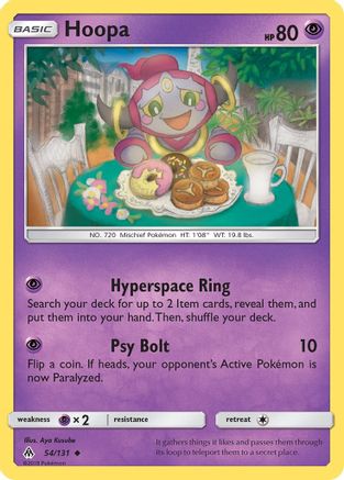 Hoopa 054/131 - SM  Forbidden Light Reverse Holofoil