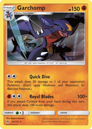 Garchomp 062/131 - SM  Forbidden Light Holofoil
