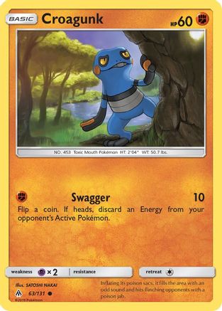 Croagunk 063/131 - SM  Forbidden Light