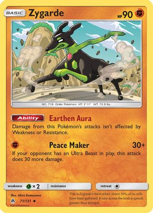 Zygarde 071/131 - SM  Forbidden Light Reverse Holofoil