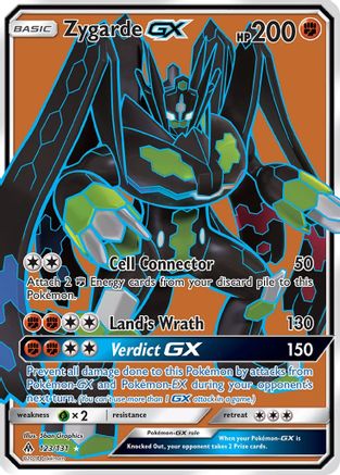 Zygarde GX (Full Art) 123/131 - SM  Forbidden Light Holofoil