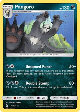 Pangoro 078/131 - SM  Forbidden Light Reverse Holofoil