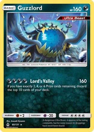 Guzzlord 080/131 - SM  Forbidden Light Holofoil