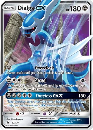 Dialga GX 082/131 - SM  Forbidden Light Holofoil