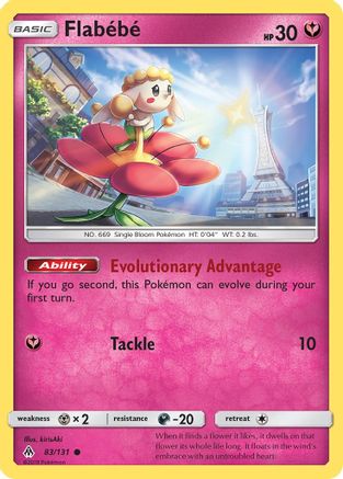 Flabebe 083/131 - SM  Forbidden Light Reverse Holofoil