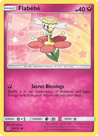 Flabebe 084/131 - SM  Forbidden Light Reverse Holofoil