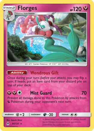 Florges 086/131 - SM  Forbidden Light Reverse Holofoil