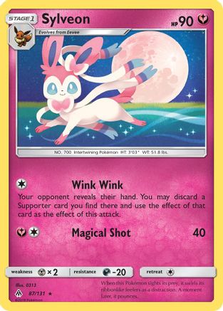 Sylveon 087/131 - SM  Forbidden Light Reverse Holofoil