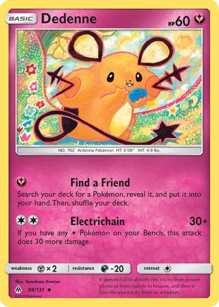 Dedenne 088/131 - SM  Forbidden Light Reverse Holofoil