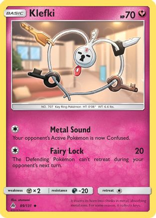 Klefki 089/131 - SM  Forbidden Light Reverse Holofoil