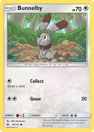 Bunnelby 097/131 - SM  Forbidden Light Reverse Holofoil