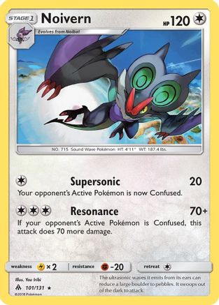 Noivern 101/131 - SM  Forbidden Light Reverse Holofoil