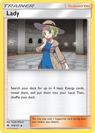 Lady 109/131 - SM  Forbidden Light Reverse Holofoil