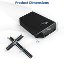 165 LBS Cantilever Umbrella Base with Wheels and Cross Base