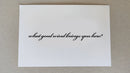 Customized Message Card