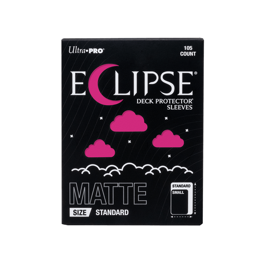 ECLIPSE® Matte Standard DECK PROTECTOR® Sleeves: Hot Pink - 105ct