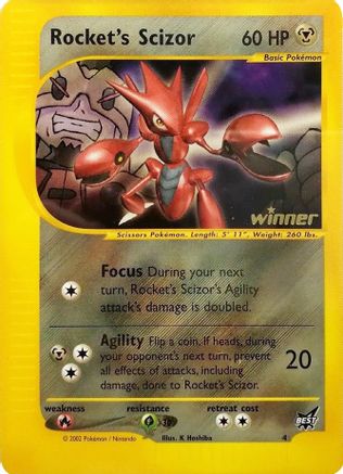 Rocket's Scizor [Winner] 004 - Best of Promos