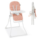 Easy Clean Compact Highchair with Removable Adjustable Tray and PU Seat Cushion