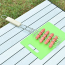 Outdoor Grilling Tools Wooden Handle Clip Rack