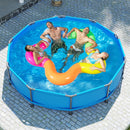 690/978/1158/1617 Gal Outdoor Family Swimming Pool with Metal Frame