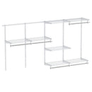 Closet System 4-8 FT Wall-Mounted Closet Shelves and Rod
