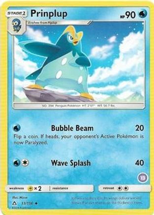 Prinplup () 033 - SM Trainer Kit Alolan Sandslash & Alolan Ninetales