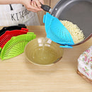 Silicone Clip-on Pot Funnel Oil Strainer