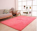 Fluffy White Plush Carpet