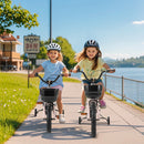16-Inch Kids Bike with Basket and Adjustable Handlebar for 4-7 Years Old