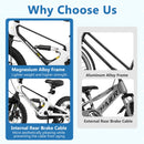 16 Inch Kids Bike Magnesium Alloy Bicycle Adjustable for Aged 4 to 7-16 inches