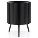 20-Inch Raised Metal Planter with Stand and Drainage Holes