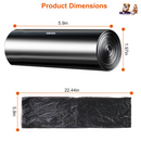 4 Rolls Black Garbage Bags 6.18 Gallons Unscented Disposable Trash Bags Portable Leak Resistant Trash Can Liners for Bathroom Office Kitchen Bedroom C