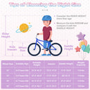 Kids Bike 12-20 Inch with Training Wheels & Basket Purple