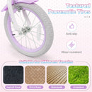 Kids Bike 12-20 Inch with Training Wheels & Basket Purple