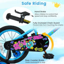 Kids Bike 16 Inch with Training Wheels Ages 4-7