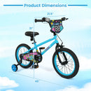 Kids Bike 16 Inch with Training Wheels Ages 4-7