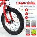 18 Inch Kids Bike with LED Lights Adjustable Carbon Steel Bicycle for 4-8 Years Old-18 inches