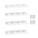 Floating Nursery Book Shelves Set of 4 - White Fir Wood