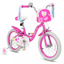 Girls Bike 12-18 Inch with Training Wheels and Front Bag