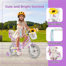 18 Inch Girls Bike Kids Bicycle with Doll Seat and Streamers for Children 4