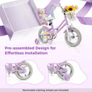 18 Inch Girls Bike Kids Bicycle with Doll Seat and Streamers for Children 4